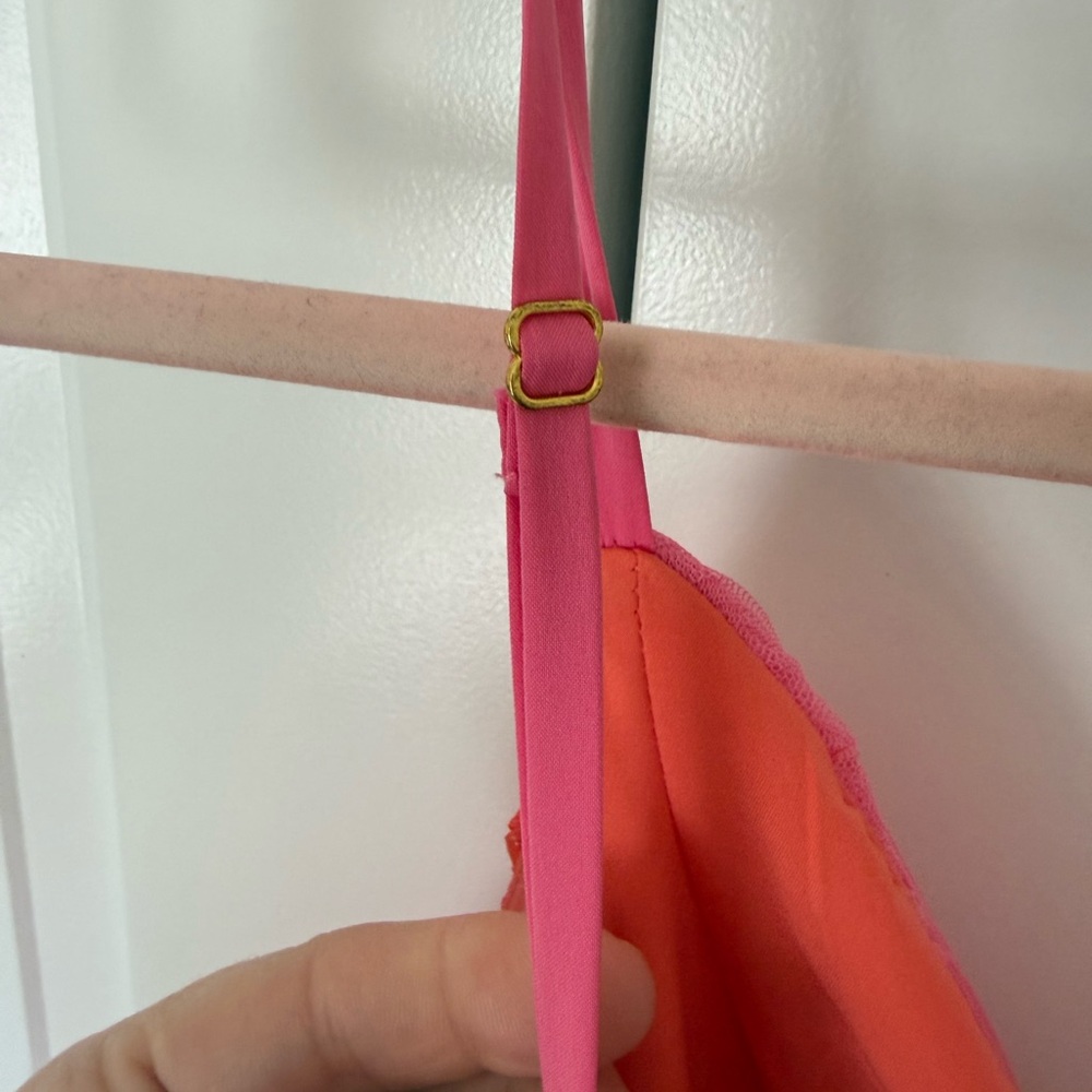 Hutch Pink and Orange Pleated Maxi Dress - Picture 9 of 10